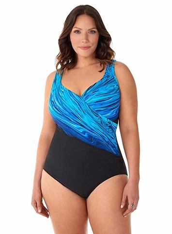 plus size one piece with tummy control