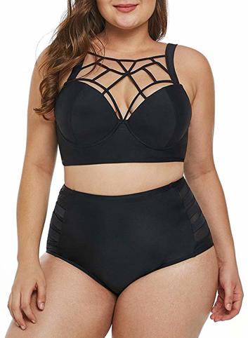 crisscross bikini top for pear plus size